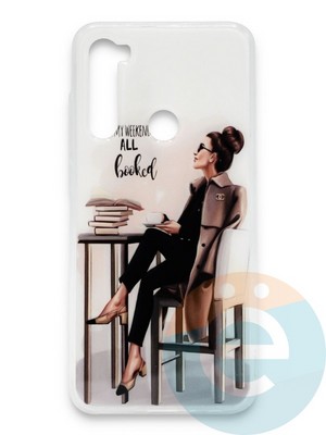 Накладка силиконовая Girl Style для Xiaomi Redmi Note 8T All Booked - фото 37236
