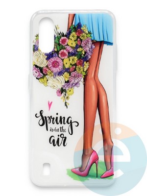 Накладка силиконовая Girl Style для Samsung Galaxy A01 Spring air - фото 37245