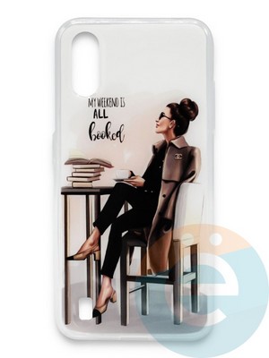 Накладка силиконовая Girl Style для Samsung Galaxy A01 All booked - фото 37246