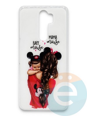 Накладка силиконовая Girl Style для Xiaomi Redmi Note 8 Pro Baby Mama - фото 37264