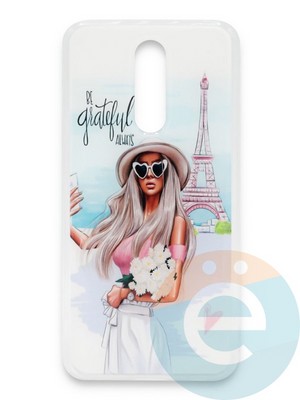 Накладка силиконовая Girl Style для Xiaomi Redmi 8 Paris - фото 37268