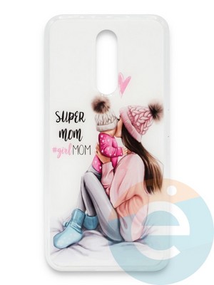 Накладка силиконовая Girl Style для Xiaomi Redmi 8 Super Mom - фото 37272