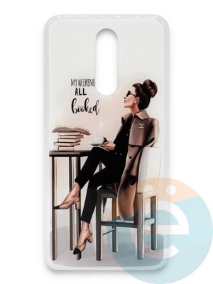 Накладка силиконовая Girl Style для Xiaomi Redmi 8 All Booked - фото 37276