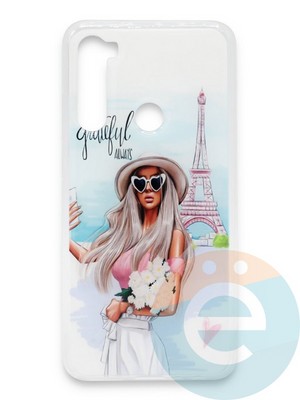 Накладка силиконовая Girl Style для Xiaomi Redmi Note 8 Paris - фото 37278