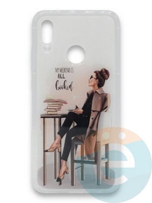 Накладка силиконовая Girl Style для Huawei Honor 10 Lite/P Smart 2019 All Booked - фото 37309