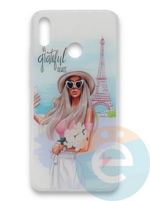 Накладка силиконовая Girl Style для Huawei Honor 8X/Y9 2019 Paris - фото 37311