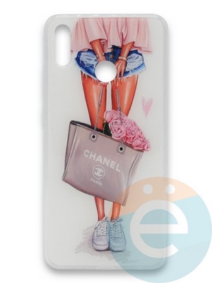 Накладка силиконовая Girl Style для Huawei Honor 8X/Y9 2019 Flowers - фото 37312