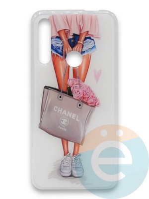 Накладка силиконовая Girl Style для Huawei P Smart Z/Y9 Prime Flowers - фото 37332