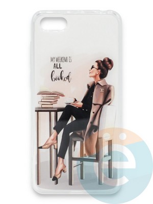 Накладка силиконовая Girl Style для Huawei Honor 7A/Y5 2018 All Booked - фото 37367