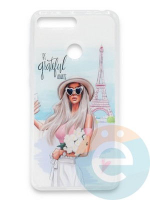 Накладка силиконовая Girl Style для Huawei Honor 7A Pro/Y6 2018 Paris - фото 37368