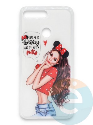 Накладка силиконовая Girl Style для Huawei Honor 7A Pro/Y6 2018 I Am Pretty - фото 37373