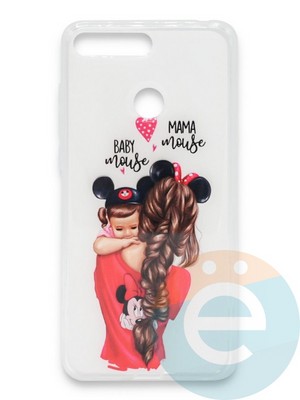 Накладка силиконовая Girl Style для Huawei Honor 7A Pro/Y6 2018 Baby Mama - фото 37374