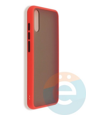 Накладка пластиковая с силиконовой окантовкой для Huawey Enjoy 10E красная - фото 37406