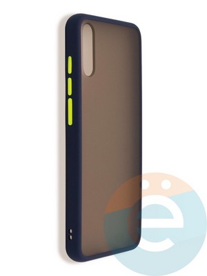 Накладка пластиковая с силиконовой окантовкой для Huawey Enjoy 10E синяя - фото 37407