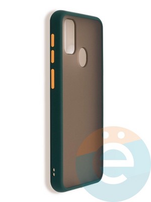 Накладка пластиковая с силиконовой окантовкой для Samsung Galaxy M30S/M21 зеленая - фото 37423