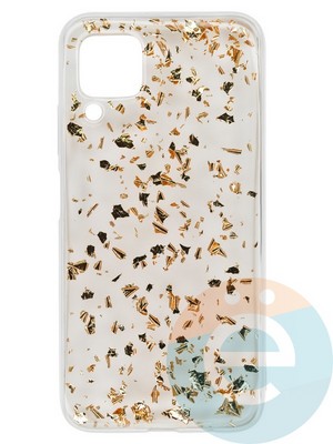 Накладка силиконовая с фольгой для Huawei P 40 Lite/Nova 6SE/Nova 7i биронзовая - фото 37663