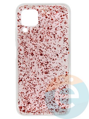 Накладка силиконовая с фольгой для Huawei P 40 Lite/Nova 6SE/Nova 7i красная - фото 37665