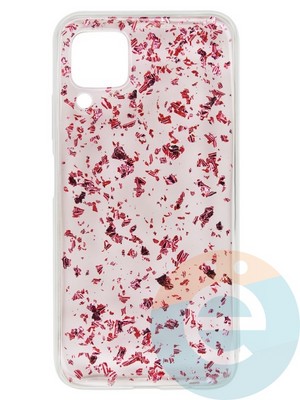 Накладка силиконовая с фольгой для Huawei P 40 Lite/Nova 6SE/Nova 7i розовая - фото 37666