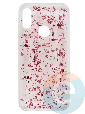 Накладка силиконовая с фольгой для Huawei Y6 2019/Honor 8A розовая - фото 37697