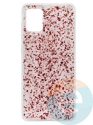 Накладка силиконовая с фольгой для Samsung Galaxy A31 красная - фото 37711