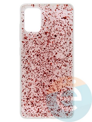 Накладка силиконовая с фольгой для Samsung Galaxy A51 красная - фото 37721