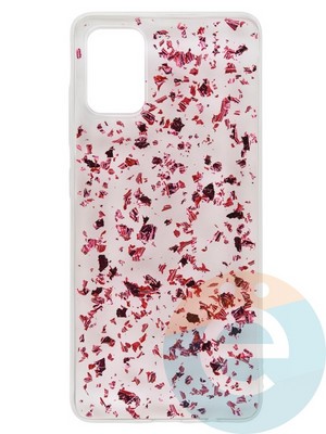 Накладка силиконовая с фольгой для Samsung Galaxy A51 розовая - фото 37722