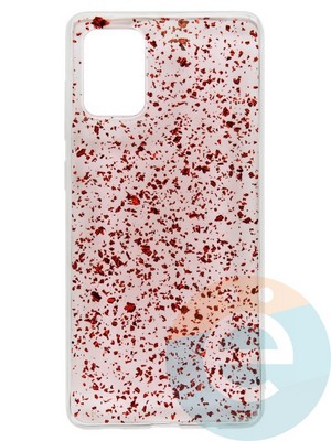 Накладка силиконовая с фольгой для Samsung Galaxy A71 красная - фото 37726