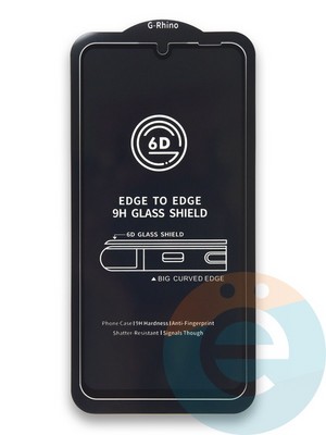Защитное стекло 6D с полной проклейкой на Huawei Honor20s/P30 Lite черное - фото 38093