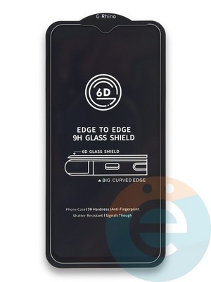 Защитное стекло 6D с полной проклейкой на Xiaomi Mi 9 черное - фото 38495