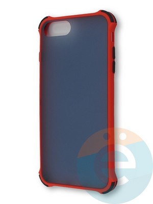Накладка пластиковая матовая с усиленными углами для Apple Iphone  6/6s/7/8 Plus красная - фото 38365