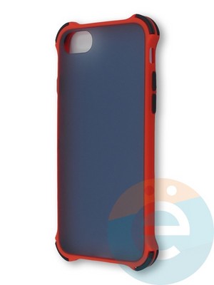 Накладка пластиковая матовая с усиленными углами для Apple Iphone  6/6s красная - фото 38370