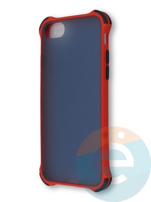 Накладка пластиковая матовая с усиленными углами для Apple Iphone  7/8/SE2 красная - фото 38375