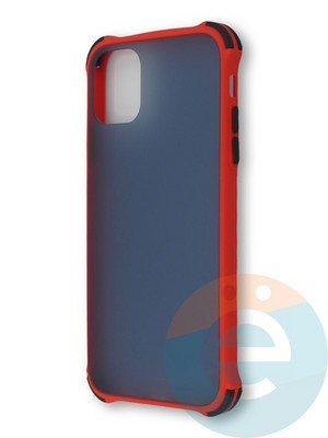 Накладка пластиковая матовая с усиленными углами для Apple Iphone 11 красная - фото 38389