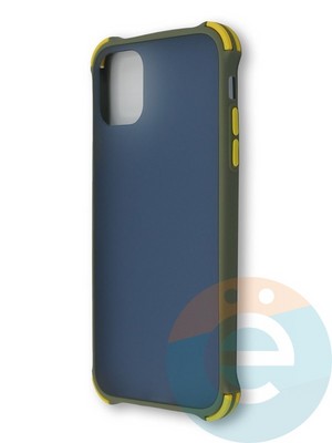 Накладка пластиковая матовая с усиленными углами для Apple Iphone 11 хаки - фото 38391