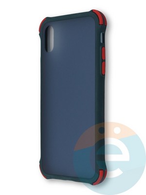 Накладка пластиковая матовая с усиленными углами для Apple Iphone X/Xs зеленая - фото 38708