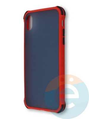 Накладка пластиковая матовая с усиленными углами для Apple Iphone Xr красная - фото 38399
