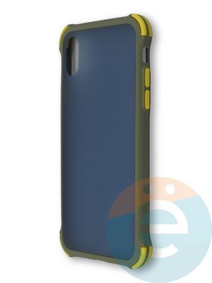 Накладка пластиковая матовая с усиленными углами для Apple Iphone Xr хаки - фото 38401