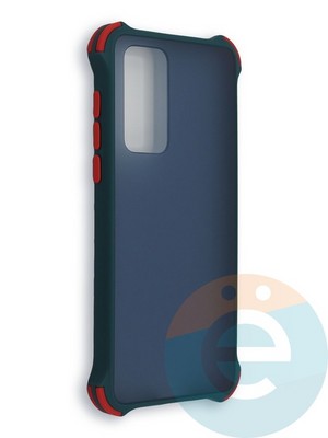 Накладка пластиковая матовая с усиленными углами для Huawei P40 зеленая - фото 38428