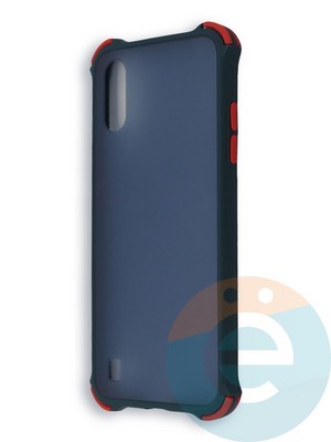 Накладка пластиковая матовая с усиленными углами для Samsung Galaxy A01 зеленая - фото 38433