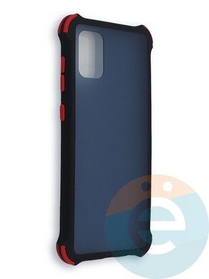 Накладка пластиковая матовая с усиленными углами для Samsung Galaxy A31 черная - фото 38452