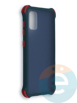 Накладка пластиковая матовая с усиленными углами для Samsung Galaxy A41 зеленая - фото 38453