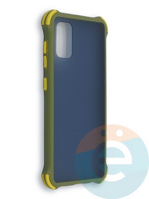 Накладка пластиковая матовая с усиленными углами для Samsung Galaxy A41 хаки - фото 38456