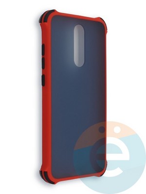 Накладка пластиковая матовая с усиленными углами для Xiaomi Redmi 8 красная - фото 38474