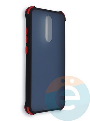 Накладка пластиковая матовая с усиленными углами для Xiaomi Redmi 8 черная - фото 38477