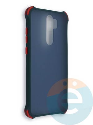 Накладка пластиковая матовая с усиленными углами для Xiaomi Redmi Note 8 Pro зеленая - фото 38478