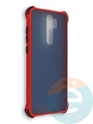 Накладка пластиковая матовая с усиленными углами для Xiaomi Redmi Note 8 Pro красная - фото 38479