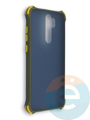 Накладка пластиковая матовая с усиленными углами для Xiaomi Redmi Note 8 Pro хаки - фото 38481