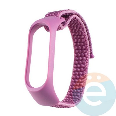 Нейлоновый ремешок для Xiaomi Mi band 5/6 фиолетовый - фото 39015
