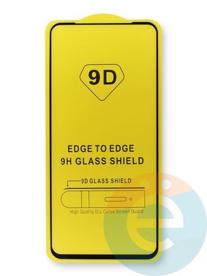 Защитное стекло 9D с полной проклейкой на Xiaomi Redmi Note 9 черное - фото 38769