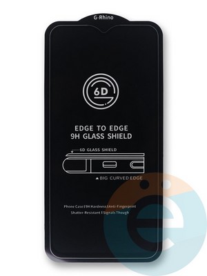 Защитное стекло 6D с полной проклейкой на Samsung Galaxy A31 черное - фото 38805